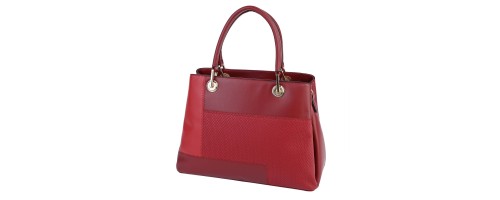 Eлегантна дамска чанта от еко кожа в червен цвят Код: 892
