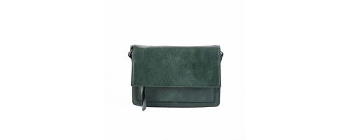 Дамска чанта от еко кожа с дълга дръжка в зелен цвят. Код : 8985 