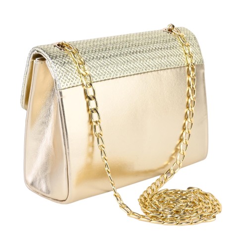 Oфициална дамска чанта в златист цвят. Код: 900