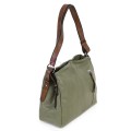 Дамска чанта от висококачествена еко кожа в зелен цвят Код: 90001