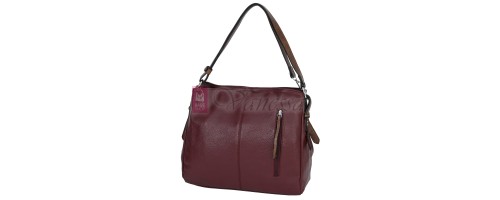 Дамска чанта от висококачествена еко кожа в цвят бордо. Код: 90001