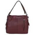 Дамска чанта от висококачествена еко кожа в цвят бордо. Код: 90001