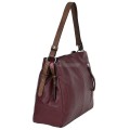 Дамска чанта от висококачествена еко кожа в цвят бордо. Код: 90001