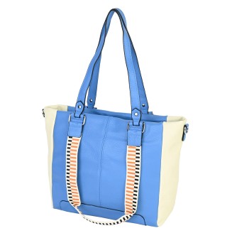  Дамска чанта от еко кожа в син цвят. Код: 9012