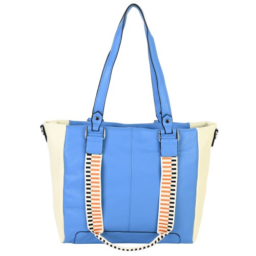 Дамска чанта от еко кожа в син цвят. Код: 9012