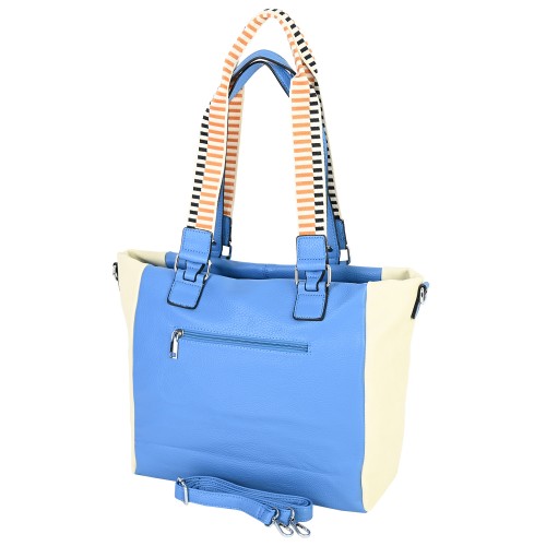 Дамска чанта от еко кожа в син цвят. Код: 9012