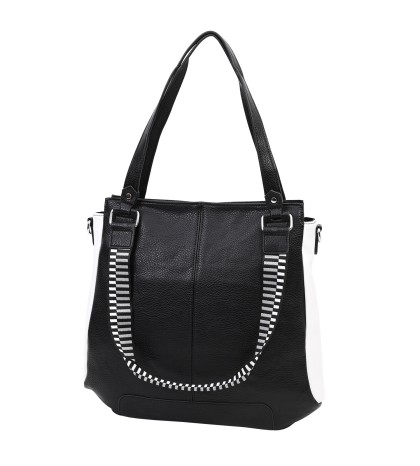  Дамска чанта от еко кожа в черен цвят. Код: 9018
