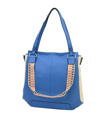  Дамска чанта от еко кожа в син цвят. Код: 9018