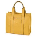 Дамска чанта от екологична кожа в жълт цвят. Код: 90180