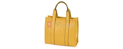 Дамска чанта от екологична кожа в жълт цвят. Код: 90180 Дамска чанта от екологична кожа в жълт цвят. Код: 90180