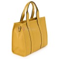 Дамска чанта от екологична кожа в жълт цвят. Код: 90180