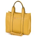 Дамска чанта от екологична кожа в жълт цвят. Код: 90180