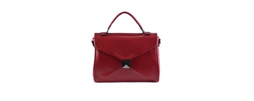 Дамска чанта през рамо от еко кожа в червен цвят. Код: 9019
