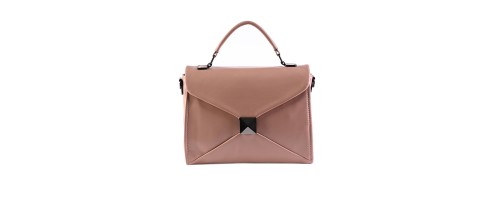 Дамска чанта през рамо от еко кожа в розов цвят. Код: 9019