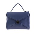 Дамска чанта през рамо от еко кожа в син цвят. Код: 9019