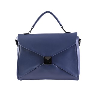 Дамска чанта през рамо от еко кожа в син цвят. Код: 9019 