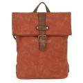 Голяма дамска раница от велур, в оранжев цвят. Код: 90208-9