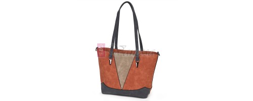 Дамска ежедневна чанта от велур в оранжев цвят. Код: 90313  Дамска ежедневна чанта от велур в оранжев цвят. Код: 90313