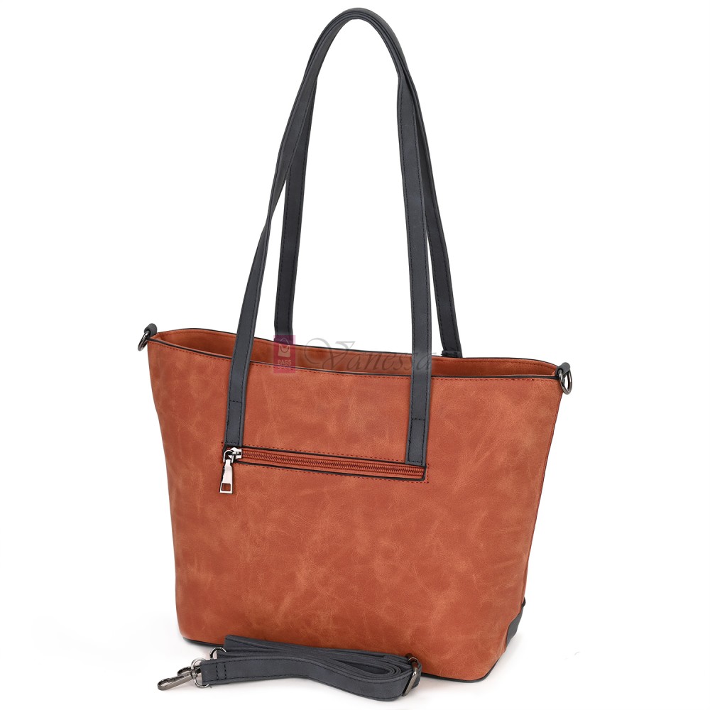 Дамска ежедневна чанта от велур в оранжев цвят. Код: 90313  Дамска ежедневна чанта от велур в оранжев цвят. Код: 90313