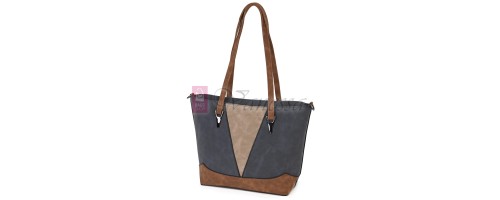 Дамска ежедневна чанта от велур в тъмносин цвят. Код: 90313  Дамска ежедневна чанта от велур в тъмносин цвят. Код: 90313