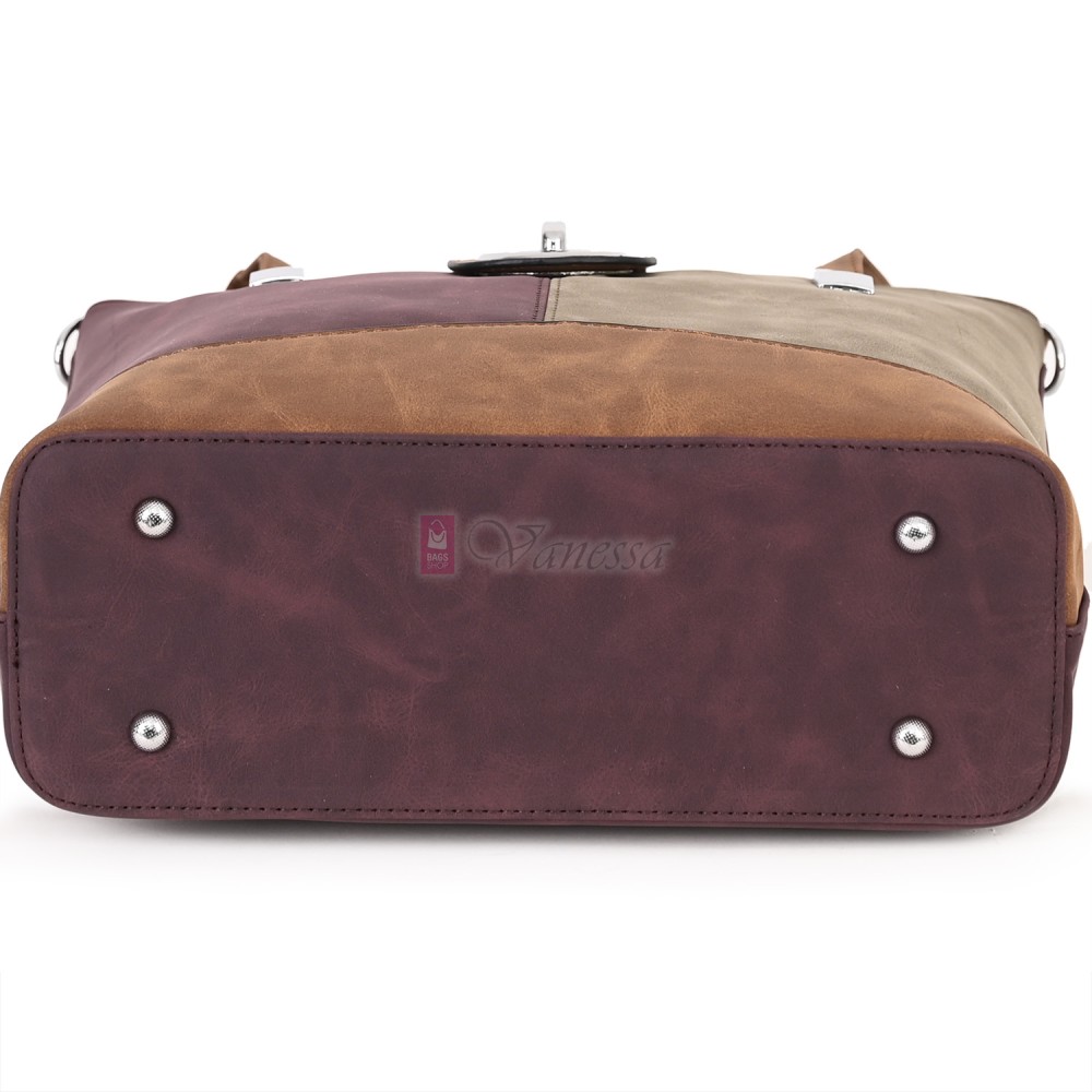 Дамска ежедневна чанта от велур в цвят бордо. Код: 90316  Дамска ежедневна чанта от велур в цвят бордо. Код: 90316