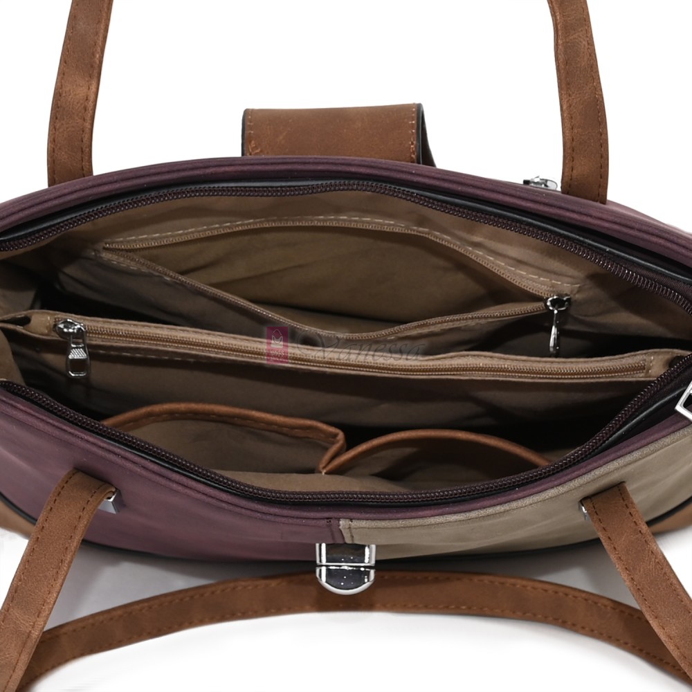 Дамска ежедневна чанта от велур в цвят бордо. Код: 90316  Дамска ежедневна чанта от велур в цвят бордо. Код: 90316