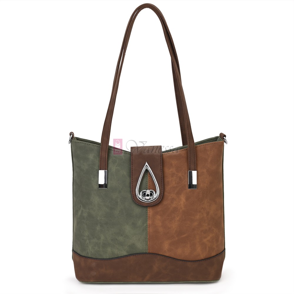 Дамска ежедневна чанта от велур в зелен цвят. Код: 90316  Дамска ежедневна чанта от велур в зелен цвят. Код: 90316