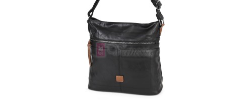 Дамска ежедневна чанта от висококачествена еко кожа, в черен цвят Код: 9058