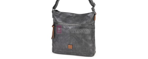 Дамска ежедневна чанта от висококачествена еко кожа, в сив цвят Код: 9058