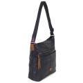 Дамска ежедневна чанта от висококачествена еко кожа, в тъмносин цвят Код: 9058