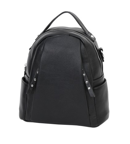  Дамска раница/чанта от висококачествена еко кожа в черен цвят. Код: 9101