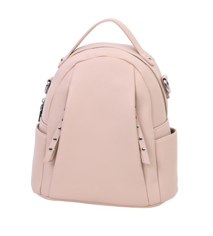  Дамска раница/чанта от висококачествена еко кожа в розов цвят. Код: 9101