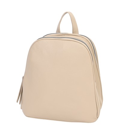  Дамска раница/чанта от висококачествена еко кожа в бежов цвят. Код: 9103