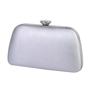 Официална дамска чанта в сребрист цвят. Код: 9189