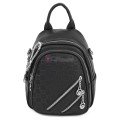  Дамска раница от еко кожа, в черен цвят. Код: 92009