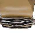 Дамска чанта от естествена кожа в тъмнобежов цвят. Код: 9275
