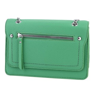  Дамска чанта от еко кожа в зелен цвят. Код: 9328