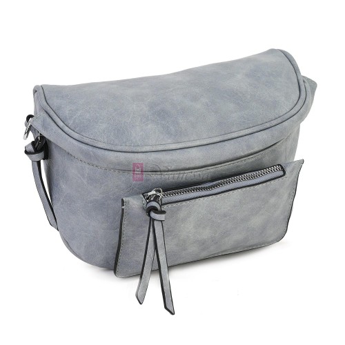 Дамска паласка от висококачествена еко кожа в син цвят Код: 9506