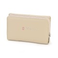 Малко дамско портмоне от висококачествена еко кожа в светлобежов цвят Код: 951-5