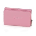 Малко дамско портмоне от висококачествена еко кожа в розов цвят Код: 951-5