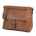 Дамска чанта от еко кожа в кафяв цвят Код: 95133