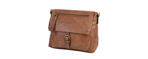 Дамска чанта от еко кожа в кафяв цвят Код: 95133