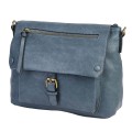 Дамска чанта от еко кожа в син цвят Код: 95133