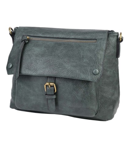 Дамска чанта от еко кожа в зелен цвят Код: 95133