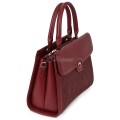 Eлегантна дамска чанта от еко кожа в цвят бордо. Код: AP978