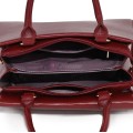 Eлегантна дамска чанта от еко кожа в цвят бордо. Код: AP978