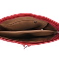 Дамска ежедневна чанта от висококачествена екологична кожа в червен цвят Код: 9780-151