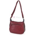 Дамска чанта от екологична кожа в червен цвят. Код: 9828