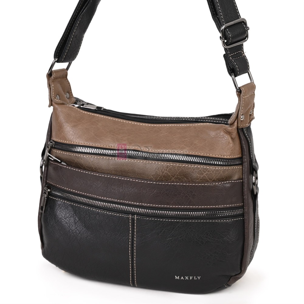 Дамска чанта от екологична кожа в черен цвят. Код: 9828B Дамска чанта от екологична кожа в черен цвят. Код: 9828B