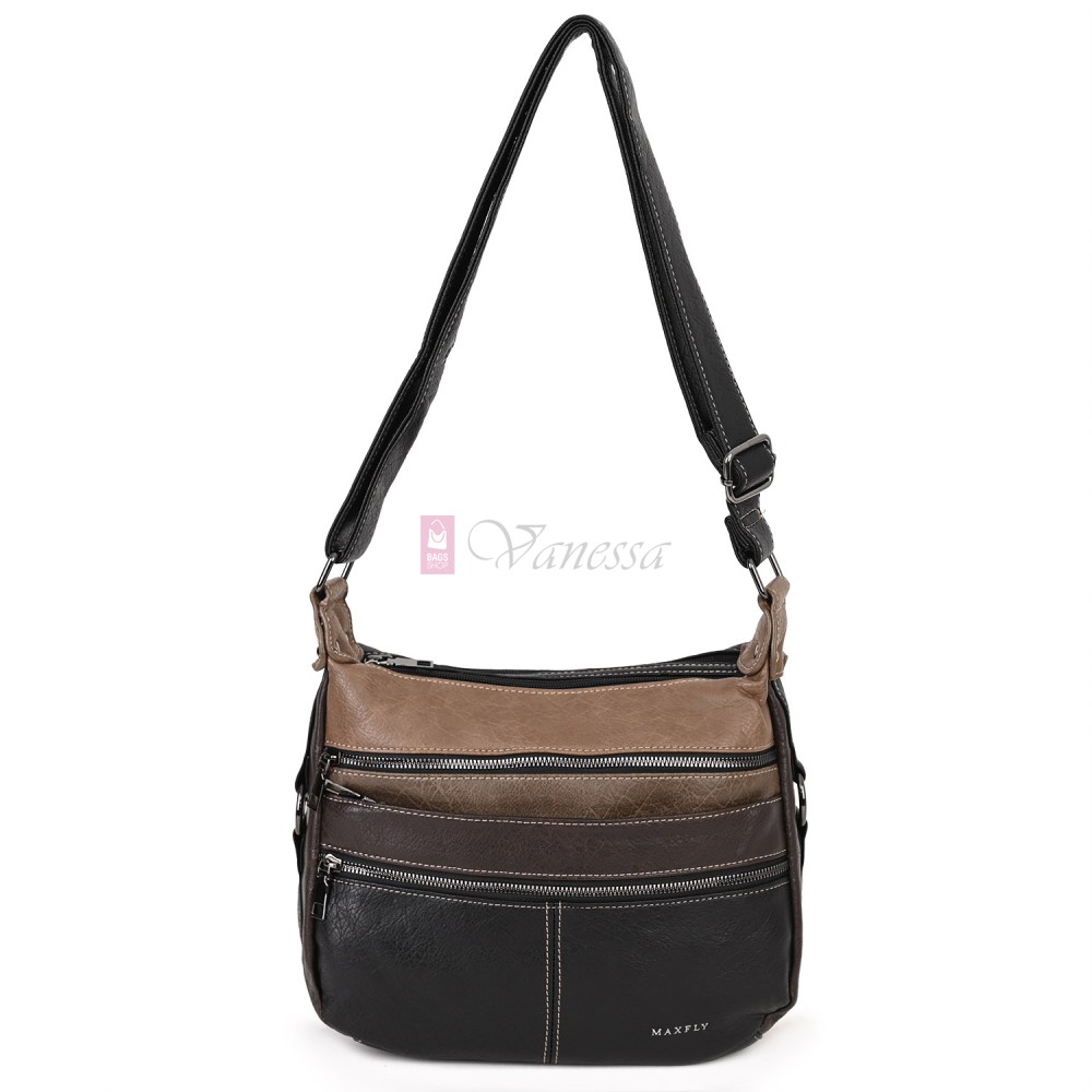 Дамска чанта от екологична кожа в черен цвят. Код: 9828B Дамска чанта от екологична кожа в черен цвят. Код: 9828B